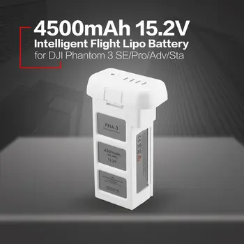 

4500mAh 15.2V 4S Intelligent Flight LiPo Battery with Safe Bag for DJI Phantom 3 SE Professional Advanced Standard RC Battery