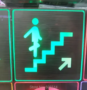 

[Seven Neon]Free shipping 10sets 200*200*30mm square shape led singnal light led indicator for up stairs signal