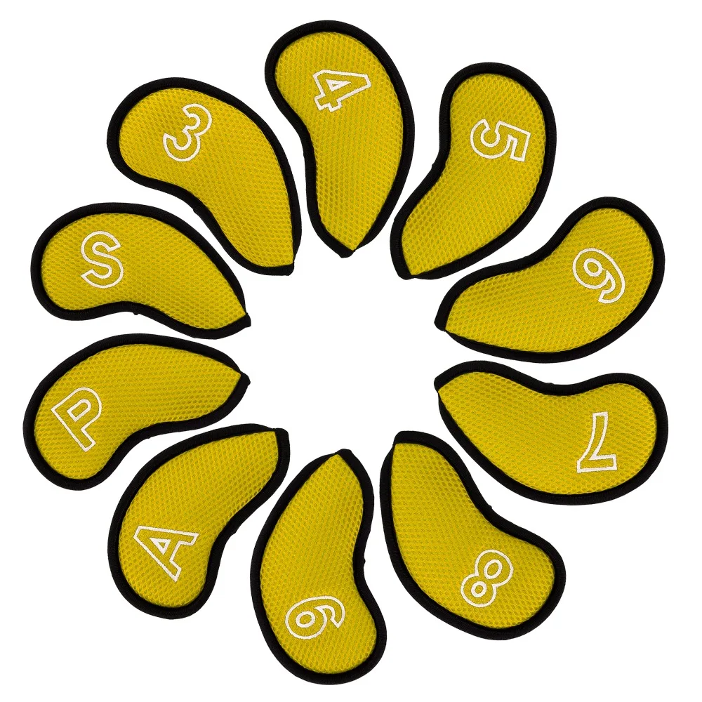 6003435 golf iron cover mesh yellow (1)