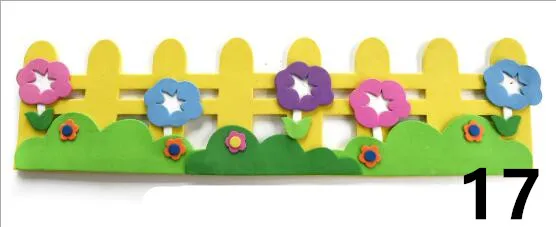 3D EVA смешанный шаблон пены наклейки на стену DIY мультфильм животных головоломки Декор ремесла для детей Дети Обучение Образование игрушки подарки - Цвет: Style 17 as photo
