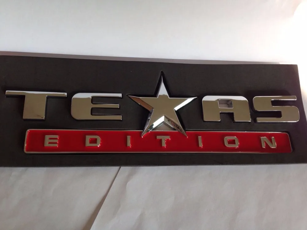 

20PC*257mm TEXAS EDITION Red Emblem Sticker Car Boot Trunk Rear Badge