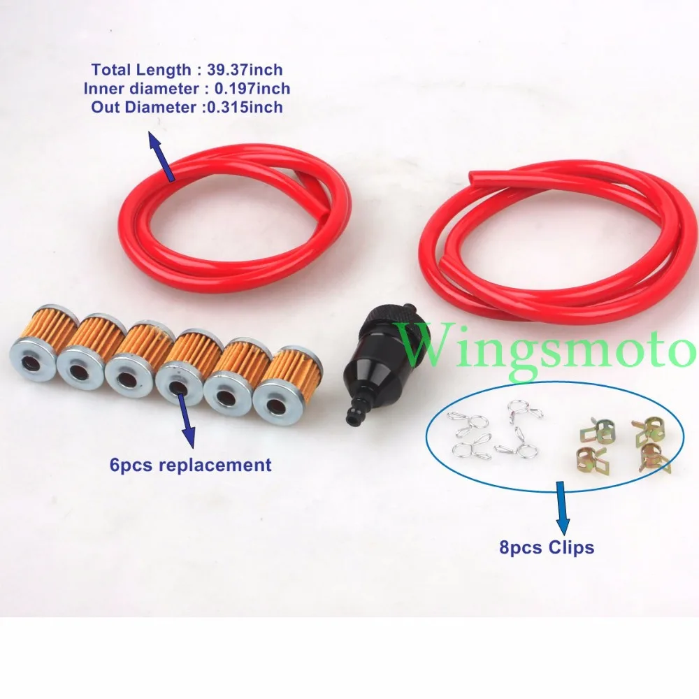 0.197inch Inner Dia Colorful Motorcycle Performance Fuel Tube Hose Line