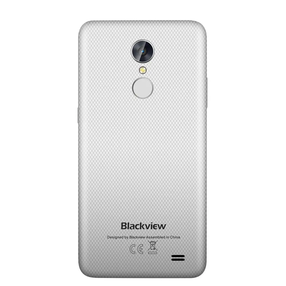  Blackview A10 Android 7.0 3G Smartphone MT6580A Quad Core 2GB RAM 16GB ROM 5inch HD Fingerprint 8.0