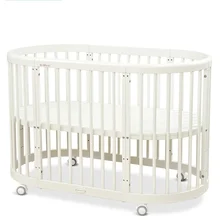 Сосна кроватка Европейская многофункциональная детская кровать игровая кровать из массива дерева круглая кровать экологически переменный стол 9 режимов может быть преобразован