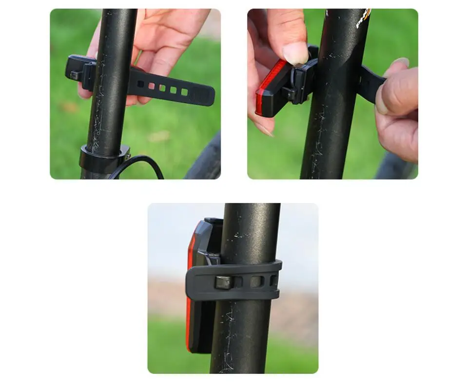Sale FTW bicycle light mountain road bike Tail rear Light USB Rechargeable safety Block Warning Light Bicycle Accessories F1251YQ 6