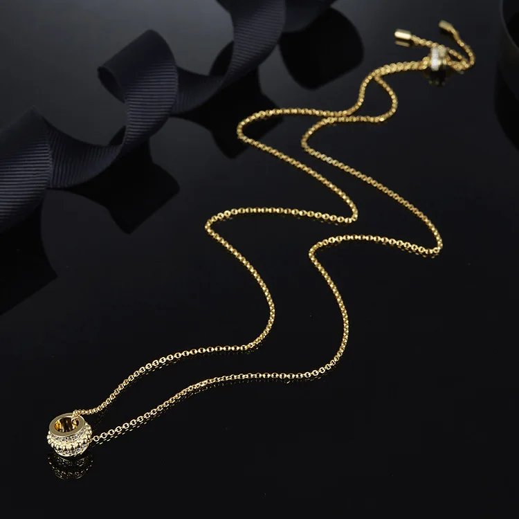 MeiBaPJ с фирменными логотипами новые модные круглые ожерелья с подвеской для женщин S925 Серебряный Модный Изящные Вечерние ювелирные изделия