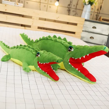 

Dropshipping New arrival plush crocodile toy soft toy plushie doll stuffed crocodile pillow mascot for kids children gifts