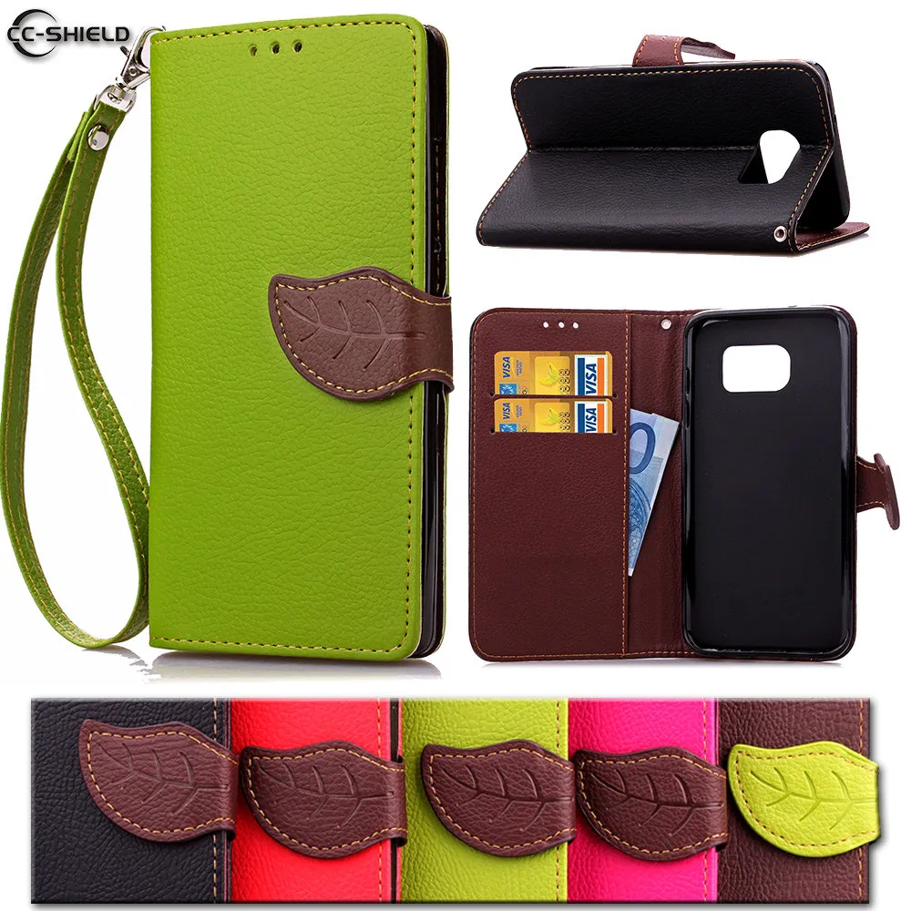 

Leaf Wallet Case for Samsung Galaxy S7 S 7 7S G930F G930FD G930U Flip Case Phone Leather Cover SM-G930F SM-G930FD SM-G930U Bag