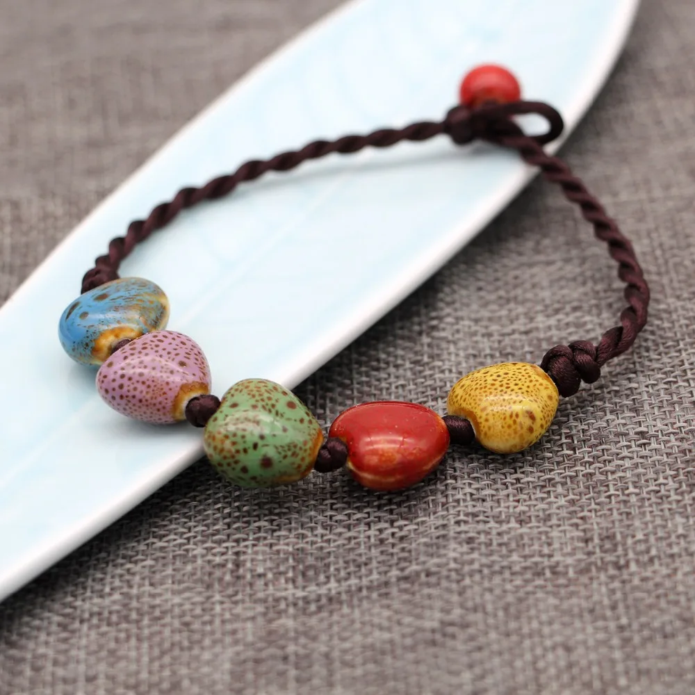 New Handicraft vintage heart shape lady anklets ethnic style Ornaments Bohemia jewelry Prom Party travel accessory free shipping - Image 2