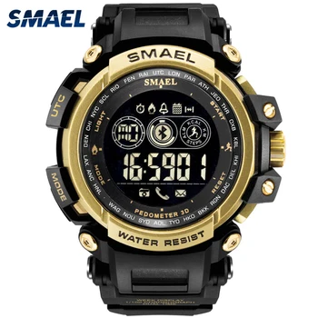 

SMAEL digital watches Men Smart Watch Clock Smartwatch Android iOS Heart Rate Monitor 180 Days Battery Life IP68 Always-on Displ