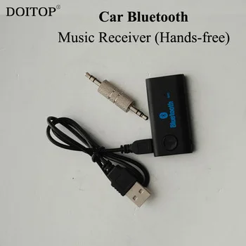 DOITOP Hands-free Wireless 3.5MM AUX Audio Stereo Car Bluetooth Music Receiver Adapter with Mic For Speaker Music Sound System