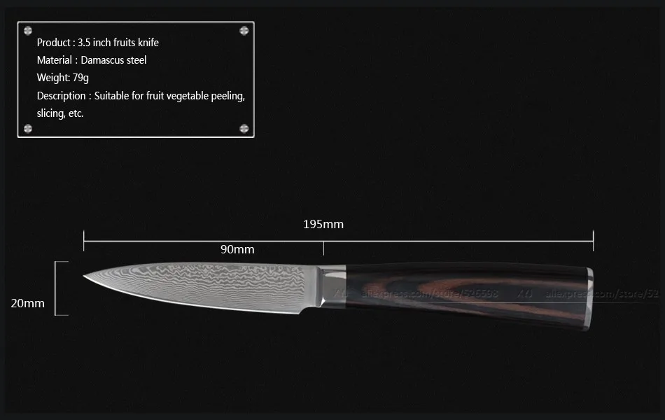 Японский V10 71 слоев дамасских ножей набор 8 дюймов шеф-повара 7 дюймов santoku 5," 5" Универсальный 3," нож с деревянной ручкой кухонные ножи