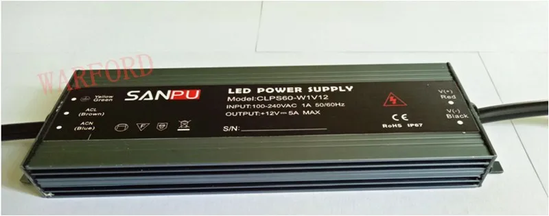 

LED ultra-thin waterproof power supply IP67 DC12V transformer 45W/60W/100W/120W/150W/200W/250W/300W led Driver for led strip