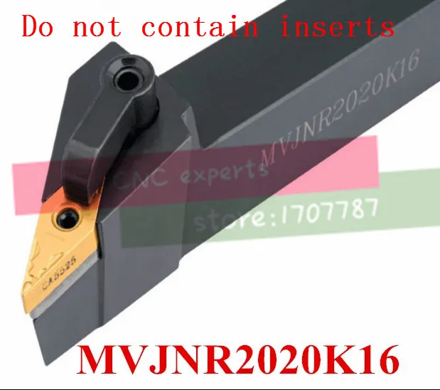 MVJNR2020K16, металлический токарный режущий инструмент, токарный инструмент с ЧПУ, токарный станок, внешний токарный инструмент типа MVJNR/L 20*20*125 мм