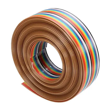 

5M 20P DuPont Cable Rainbow Flat Line Support Wire Soldered Cable Connector Tinned Copper Wire