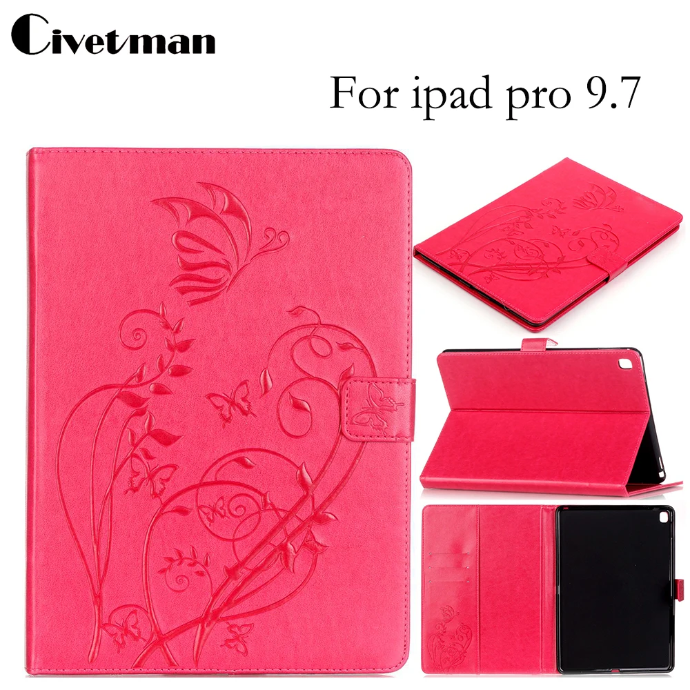 

Wallet PU Leather Flip Smart Stand Cases for Apple iPad Pro 9.7 inch Case Cover for iPad Air 3 Pro 9.7" Tablet Accessories