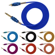 

7 colors 1.8M RCA interface Cable Clip Tattoo Cord Switch Hook Line For Conversion kit Power Supply Cable For Tattoos Machines