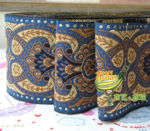 Новая женская лента с вышивкой 5 см 7 м/лот|polyester woven jacquard ribbon|jacquard ribbonwoven ribbon |