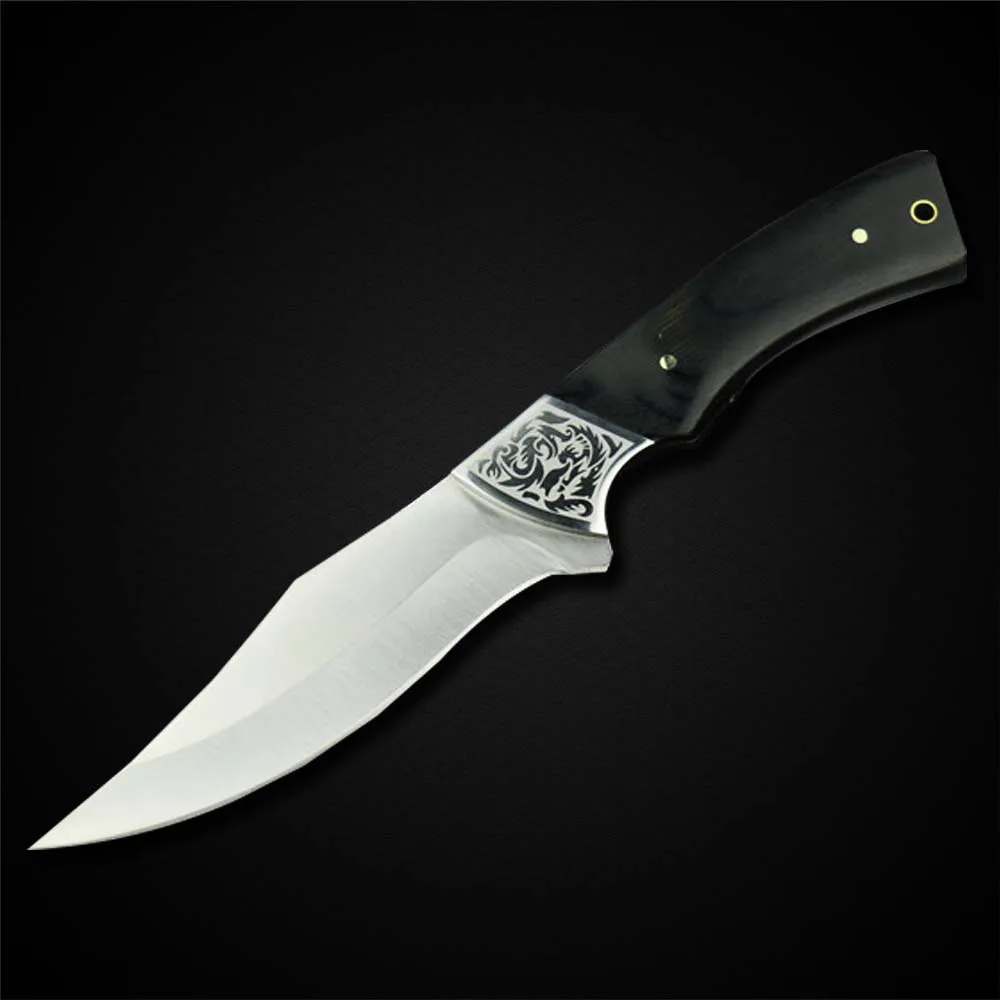 PEGASI SR K81 Tactical Fixed Blade Knife Stainless Steel Sanding Blade
