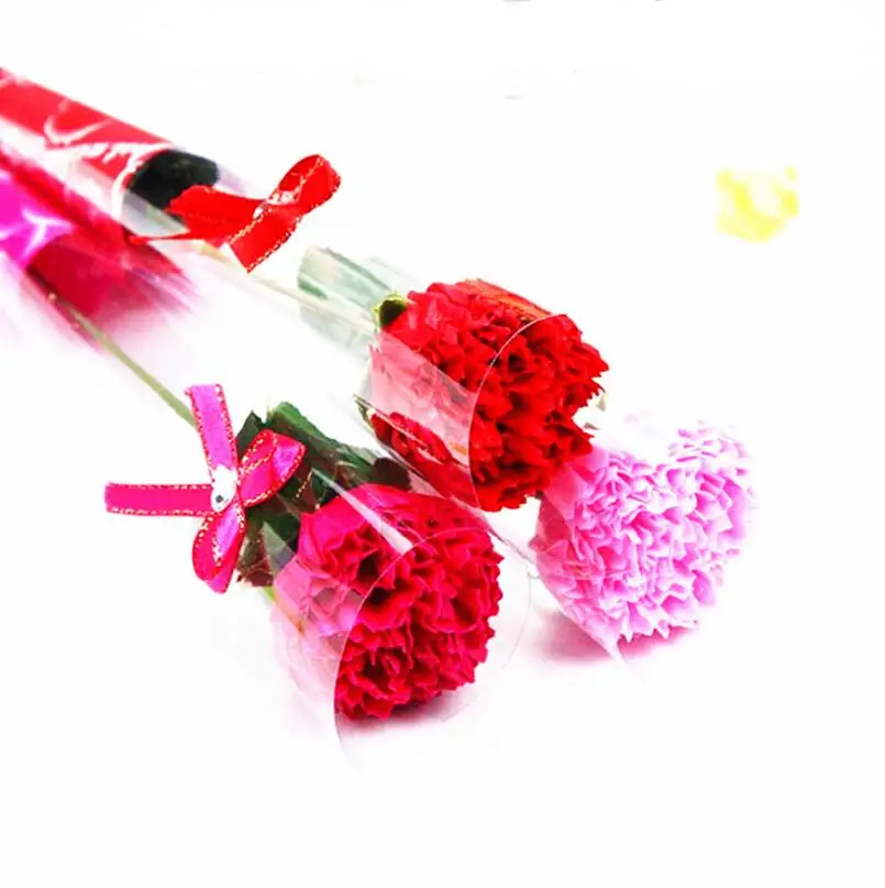 

Artificial Rose Carnation Flower Single Soap Flowers for Valentines Day Mother's Day Gift Wedding Party Decoration LX5127