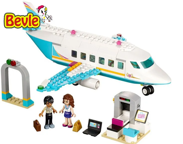 

Bela 10545 Friends Heartlake Private Jet Olivia and Matthew Building Blocks Bricks Toy Compatible Legoings Friends 41100