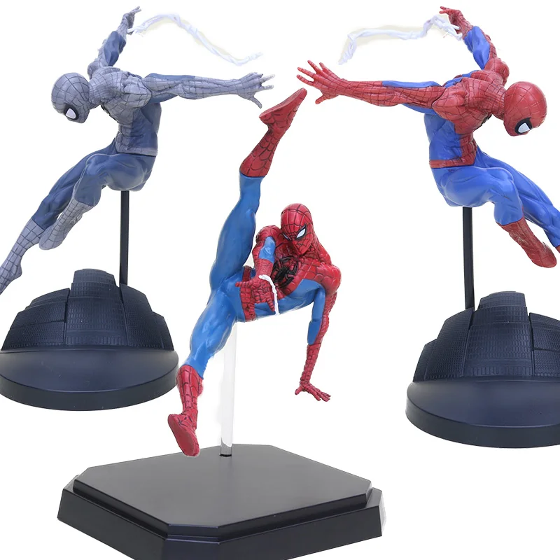 

Avengers super hero Spider man toys red/gray Spiderman PVC action figure toys Amazing Spider-man Statue Figure Model toys gift