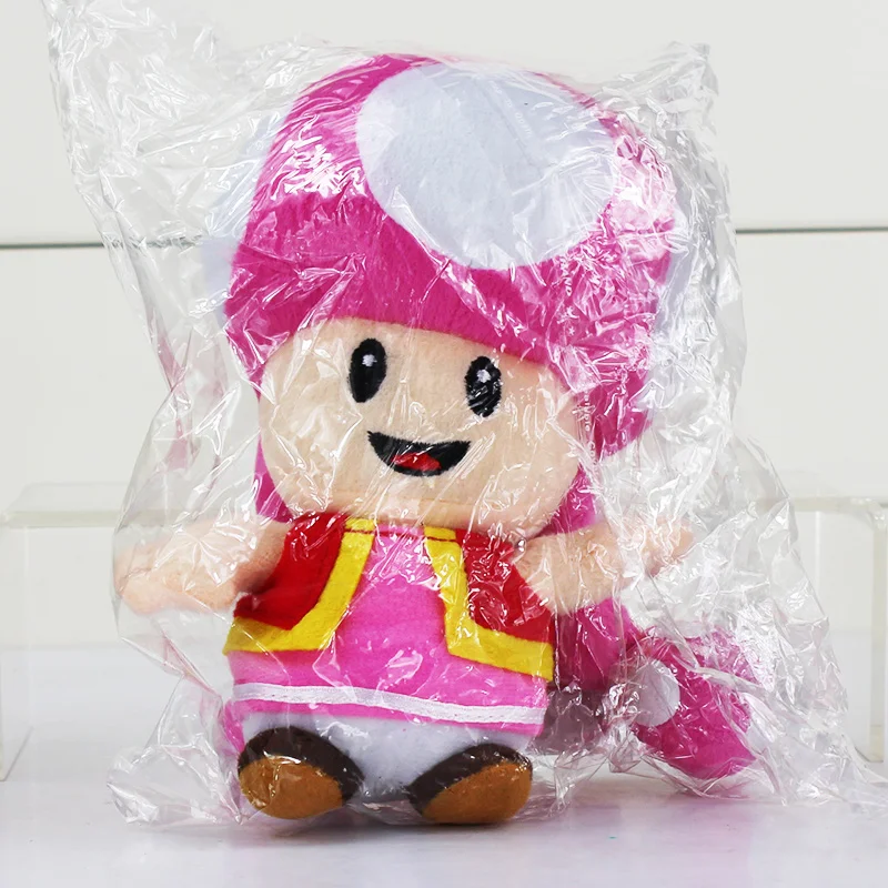 17 см Супер Марио Плюшевые игрушки Toadette жаба девушка гриб кукла для детей