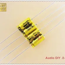 20 штук/100 шт. MX серии 22 мкФ, алюминиевая крышка, 25В 25v22uf высокое Температура осевой конденсатор с алюминиевой крышкой