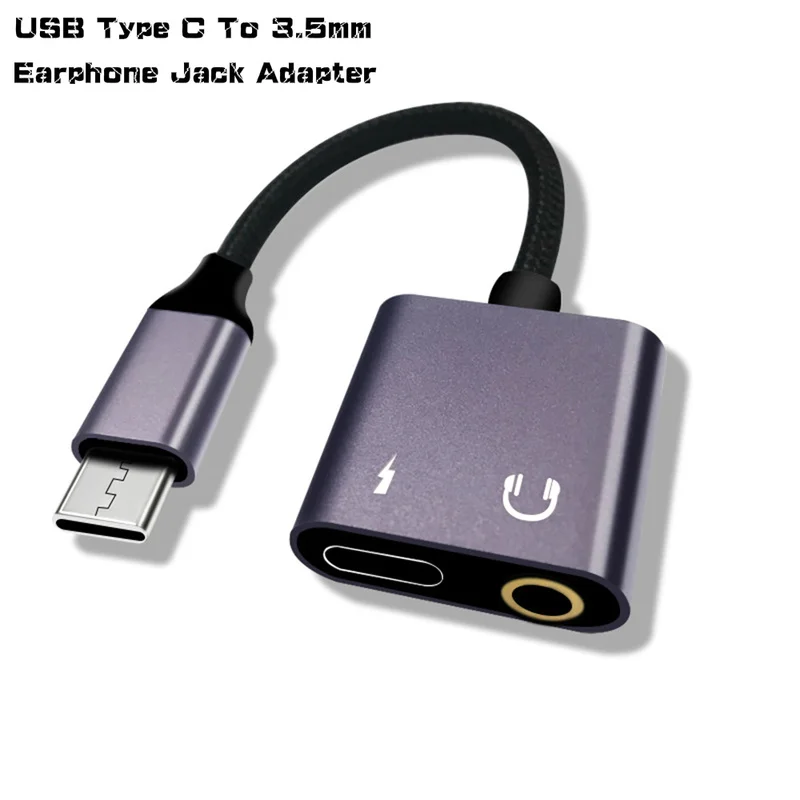 USB Type C до 3 5 мм адаптеры для мобильных телефонов зарядный кабель Jack Aux аудио