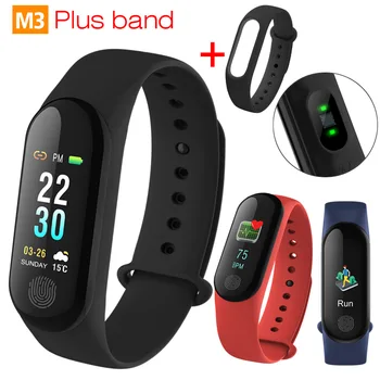 

M3Plus M3 PLUS Smart Bracelet Steps Sports Call Mileage Blood Pressure Heart Rate Monitor Waterproof Wristbands Smart Band