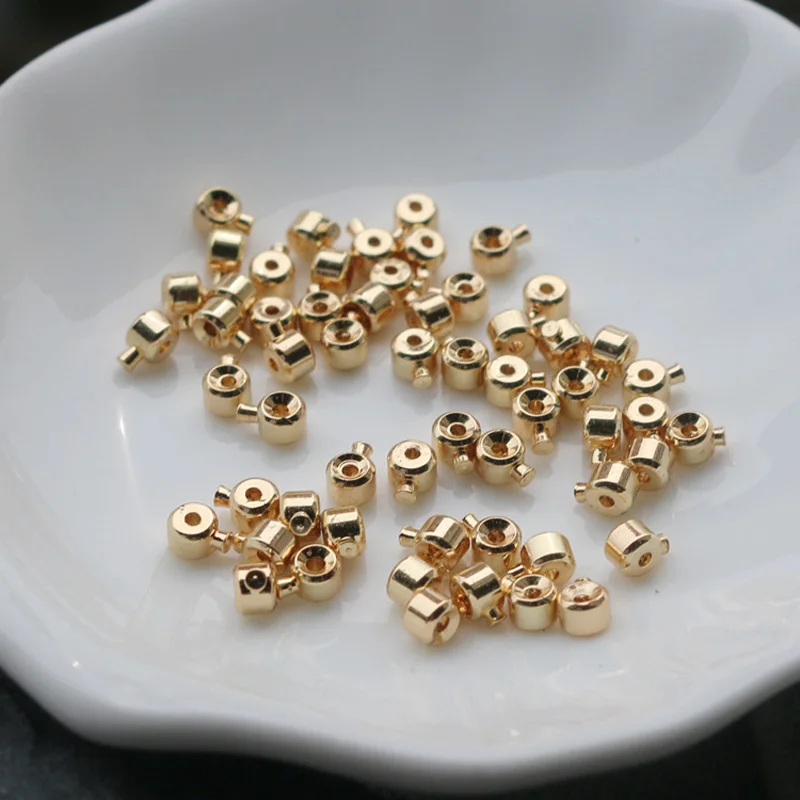 Позолоченная проволочная Пряжка, ожерелье, соединительные застежки, фиксирующая Пряжка, браслет, ожерелье для изготовления ювелирных изделий 3,2*2,5 мм, 5 шт