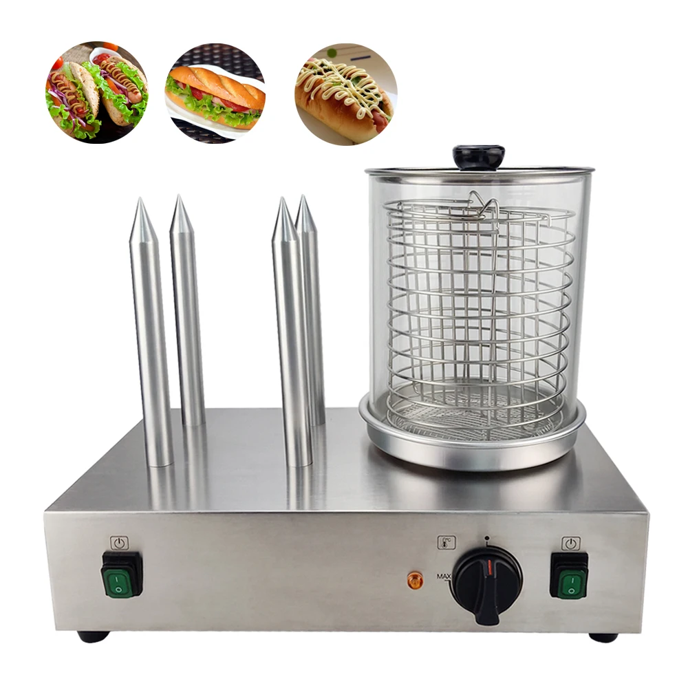 

Automatic Hot Dog Warmer Steaming Heating for Household and Restaurant Kitchen Steam Warming for Chicken Sausage Heating Machine