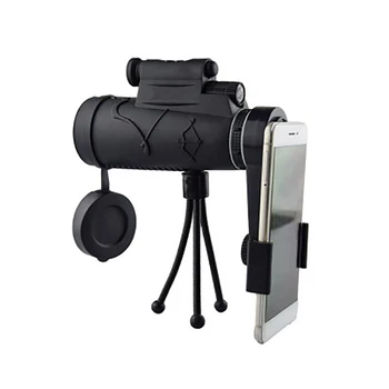 

Handheld Zoom Optics Monocular Telescope Low Level Night Vision Hunting Camping with Tripod