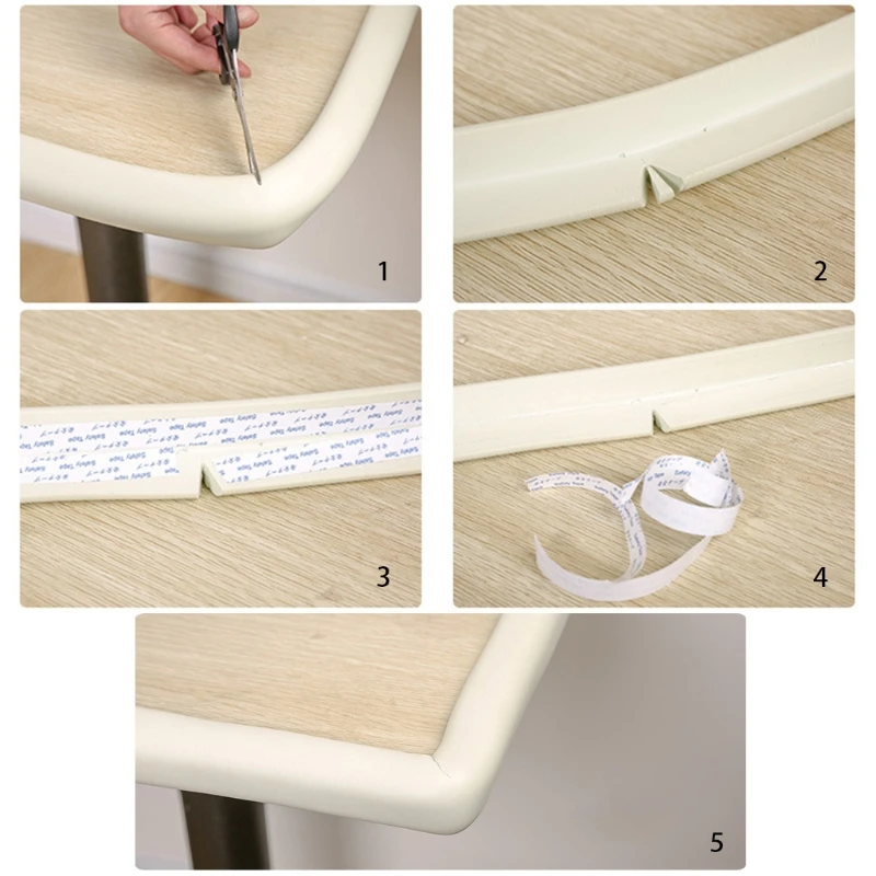 2m Baby Safety Corner Desk Guard Rubber Table Protection Kids L Shaped Soft Edge JUN19-AXY