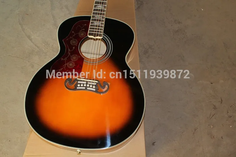 

Free shipping 2014 new wholesale left handed Acoustic electric Guitar 6 strings Guitar with Fishman presys pickups