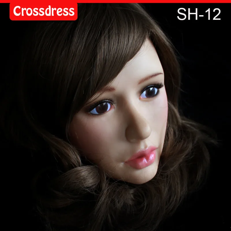 SH 12 Beautiful female silicone mask Face mask Christmas special Halloween activities the eye can see