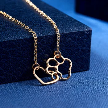 Dog Claw Heart Necklace 3