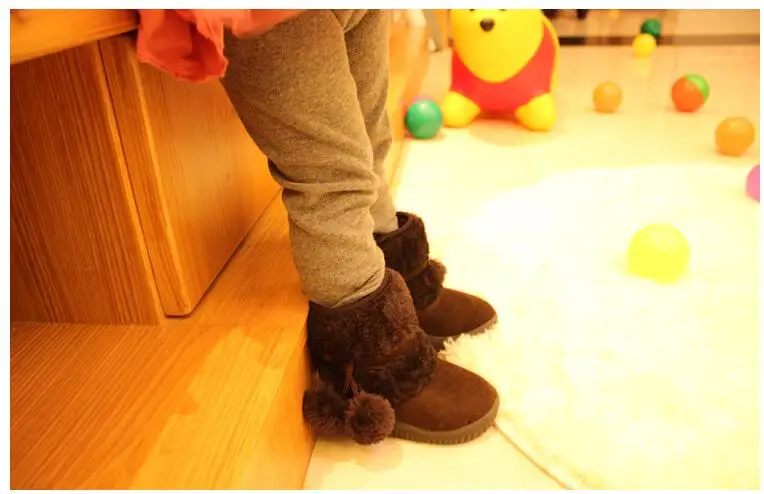 Зимние детские ботинки; Новинка года; модные зимние ботинки для мальчиков и девочек; толстая теплая обувь из хлопка; ультралегкие Детские ботильоны; 5 цветов
