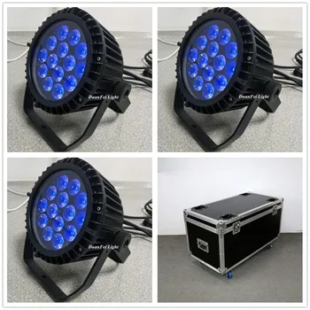 

(Flightcase) 8 pieces outdoor par led rgbw ip65 par led 64 14x10w par led dmx slim