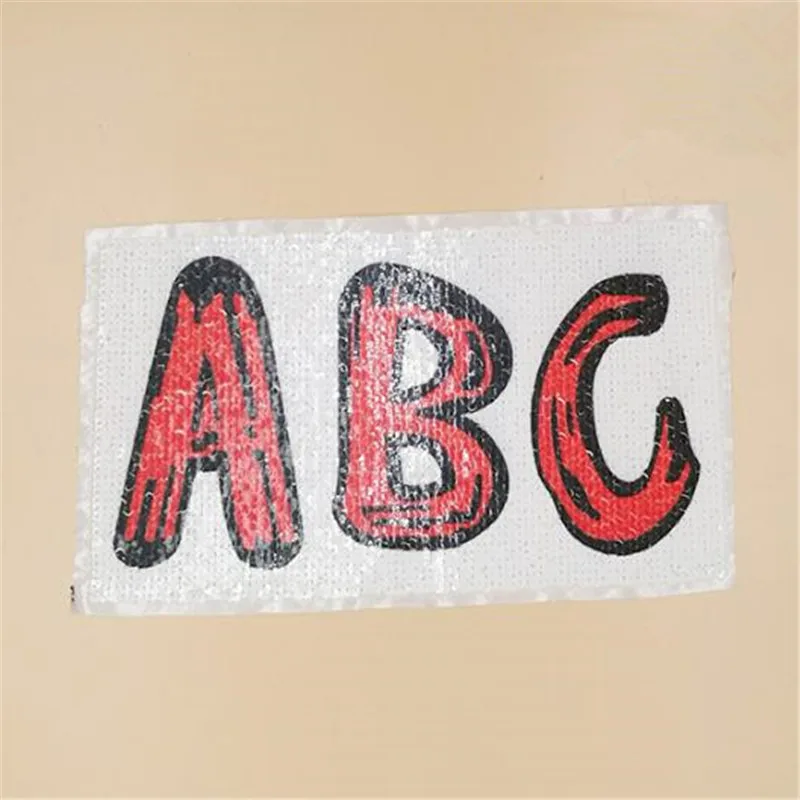 25cm abc diy letters patch deal with it clothes iron on patches for