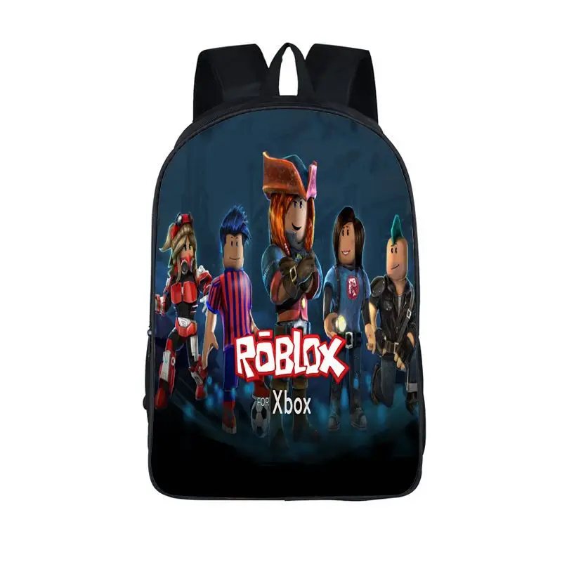 Us 1467 Multi Color Roblox Character Backpack Cartoon Printed Children School Bag Girl Boy Travel Should Bag Action Toys Kids Party Gift In Party - 