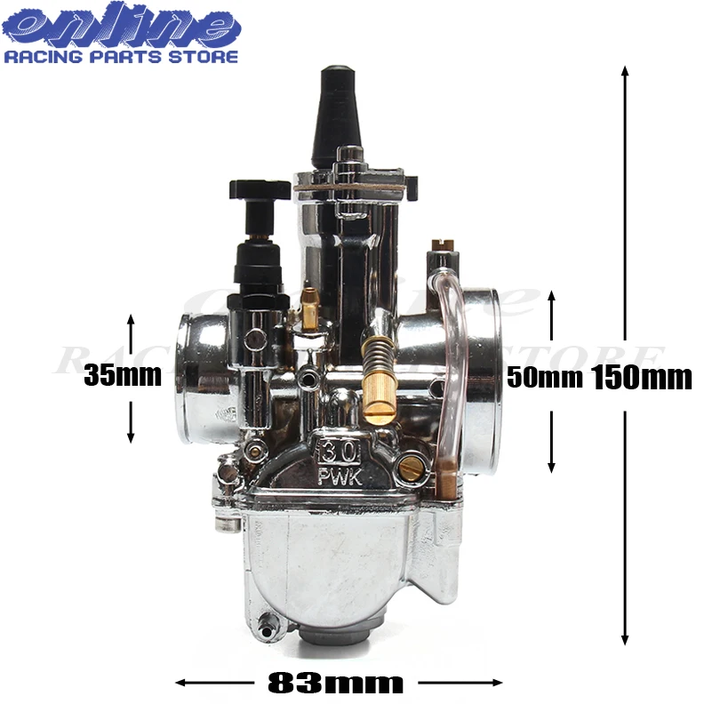 Серебряный 28 мм 30 мм 32 мм 34 мм аксессуары для мотоциклов Карбюратор абсолютно PWK KOSO Карбюратор с power Jet