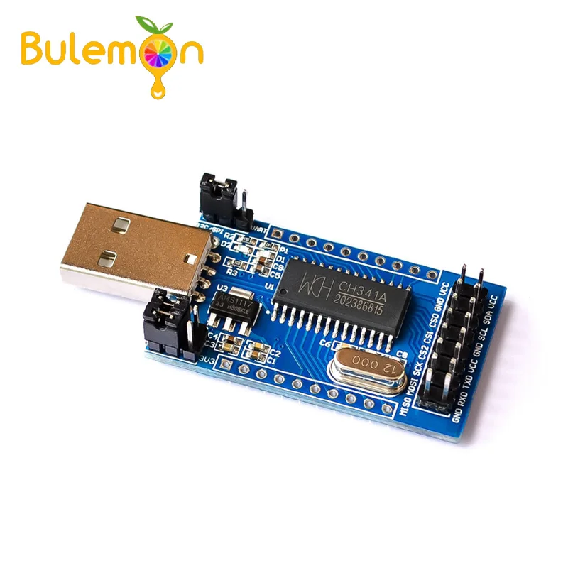 

5PCS CH341A Programmer USB to UART IIC SPI I2C Convertor Parallel Port Converter Onboard Operating Indicator Lamp Board Module