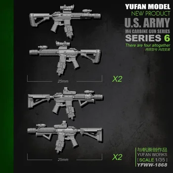 

1/35 resin YUFAN model kit M4 rifle-6 Accessory weapon Unpainted kit 35Y1808