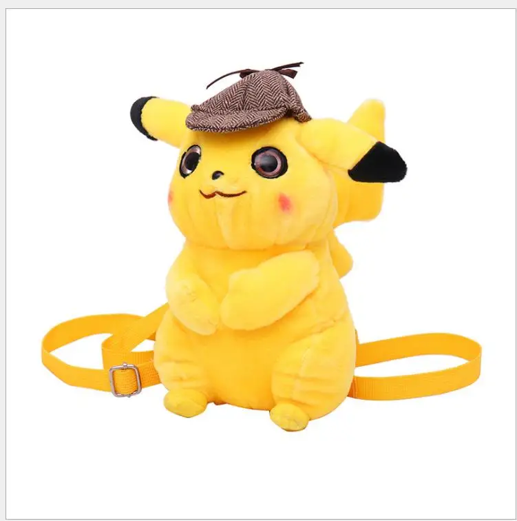 

New Pikachu Plush Toy Backpack Anime Cartoon Kids Children Plush Bag Gift Racksacks