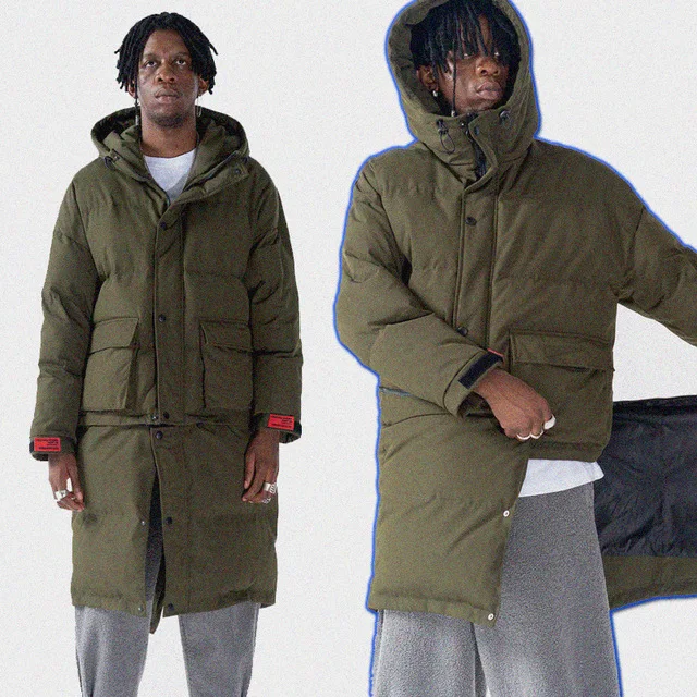 Winter Men Parkas Jacket High Quality Thick Cotton Hooded Windbreaker Jacket Men