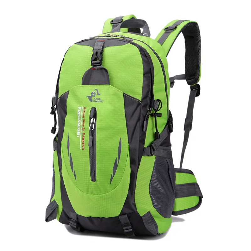 Походный рюкзак для спорта на открытом воздухе, рюкзак для путешествий, сумка для велоспорта для мужчин и женщин, походный рюкзак для верховой езды, альпинизма, водонепроницаемый 40л, 8 цветов - Цвет: Зеленый цвет