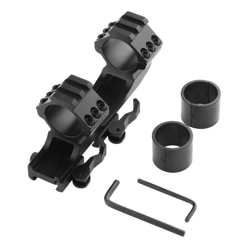 

Quick Release 25mm+30mm Rifle Scope Mount Sight Bracket Dovetail Rail Ring Profile Pistol Adapter Hunting Caza