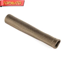 TopAuto 8pcs 15cmx2.2cm Spark Plug Boots Cover Basalt Wire Exhaust Shield Protector Manifold Wrap Sleeve Car Accessories