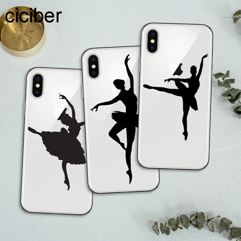 

ciciber Ballet Dancing Girls Ballerina Soft Silicon Phone Cases Cover For iPhone 8 8Plus 6 6s Plus 7 7Plus SE 5 5s X Fundas Capa